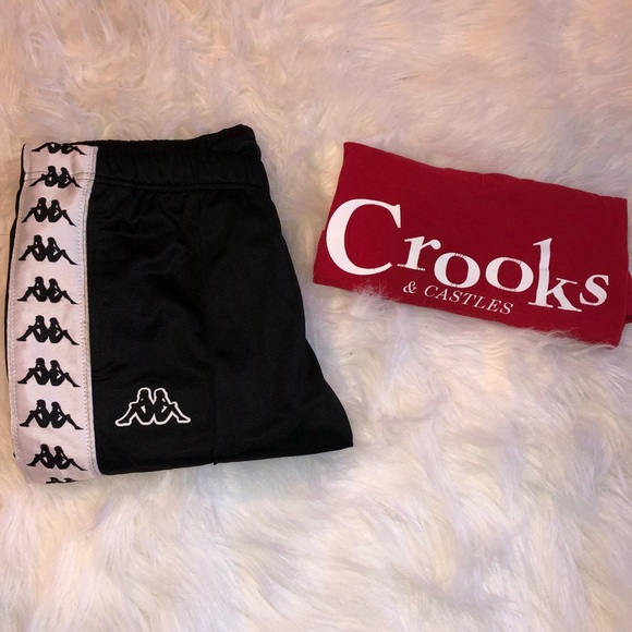 Kappa Pants - kappa sweats with free crooks and castles shirt!